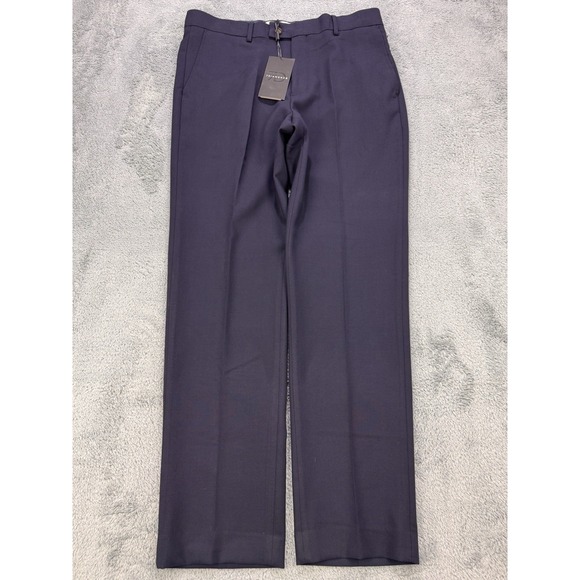 7 Diamonds Camden Pants Men 34x32 Navy Stretch Wicking Wrinkle Free Office Golf - Picture 1 of 11